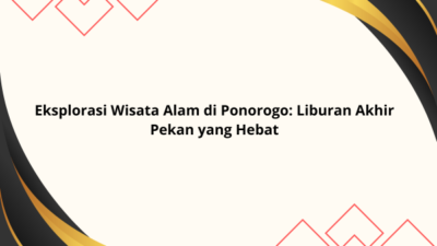 Wisata Alam di Ponorogo