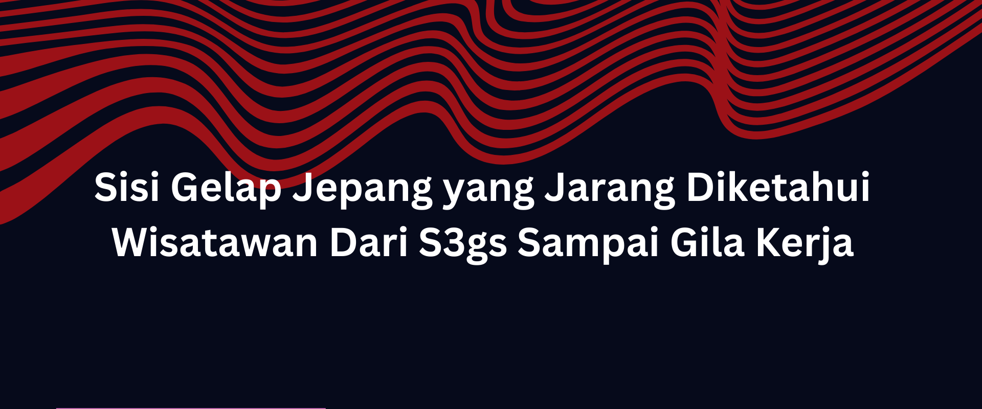 Sisi Gelap Jepang