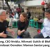 Jensen Huang, CEO Nvidia, Nikmati Gultik di Blok M (Kaki 5) Bersama CEO Indosat Ooredoo: Momen Santai yang Menginspirasi